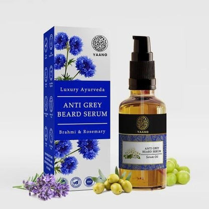 Anti Grey Beard Serum Oil - 100% Ayush Certified - For Premature Greying and Restore Natural Beard Color