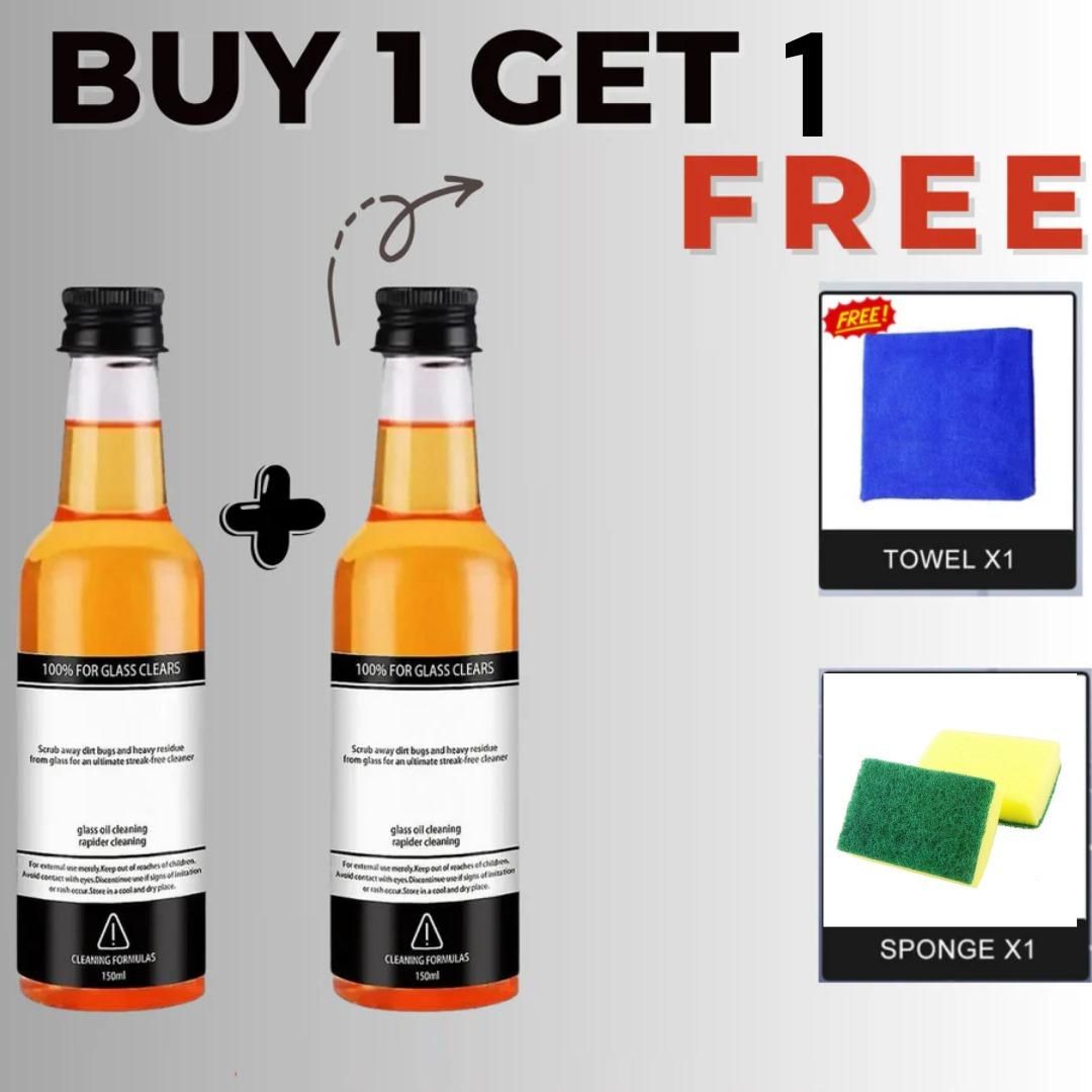 🔥Glass Cleaning Agent Powerful Stain Remover 🔥 [BUY 1 GET 1 FREE]🔥