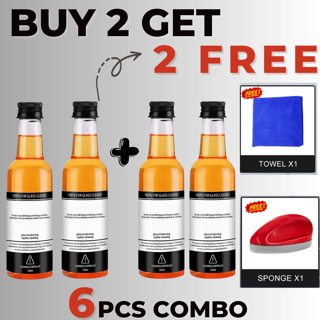 🔥Glass Cleaning Agent Powerful Stain Remover 🔥 [BUY 1 GET 1 FREE]🔥
